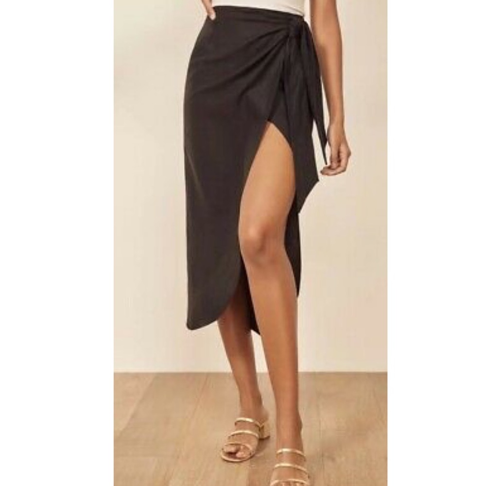 Reformation linen skirt